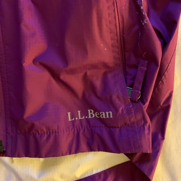 Girls L.L. Bean raincoat. Purple. Slightly used for one season. - Picture 3 of 4